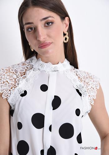 Top  lace With polka dots - ph 4