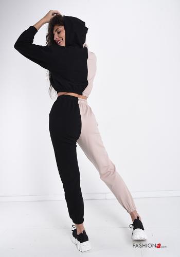 Traje de Algodón  con bolsillos con capucha - ph 2