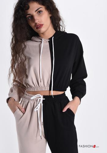 Traje de Algodón  con bolsillos con capucha - ph 4
