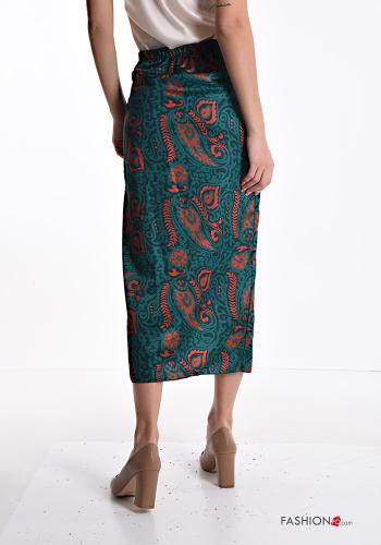 Falda tulipán midi Estampado jacquard - ph 2