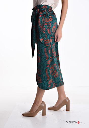 Falda tulipán midi Estampado jacquard - ph 3