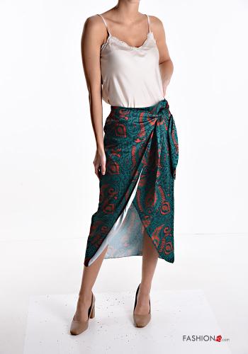 Falda tulipán midi Estampado jacquard - ph 5