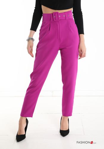Trousers with belt with pockets - ph 1