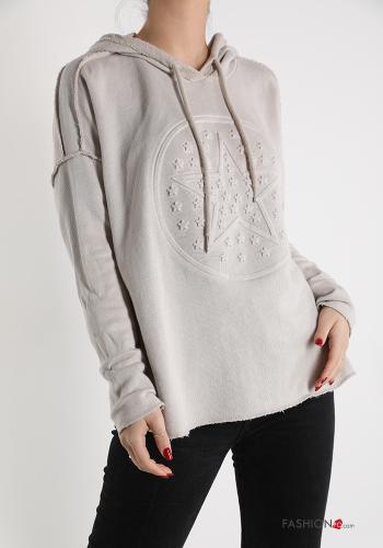 Felpa in Cotone con cappuccio - ph 1