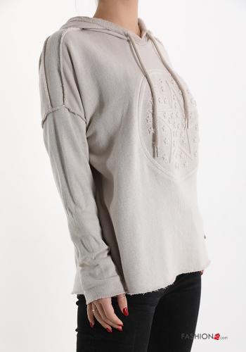Felpa in Cotone con cappuccio - ph 3