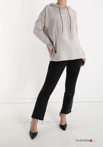 Felpa in Cotone con cappuccio - ph 5
