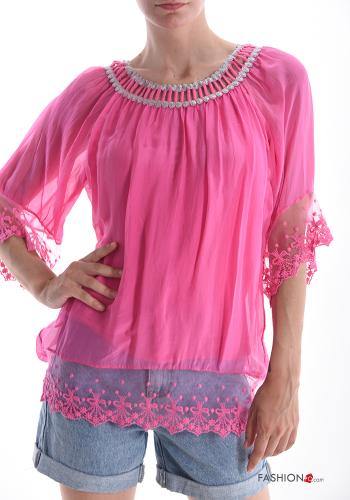 Blusa in Seta pizzo - ph 1