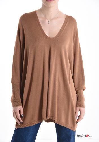 Pull oversize à col en V - ph 1