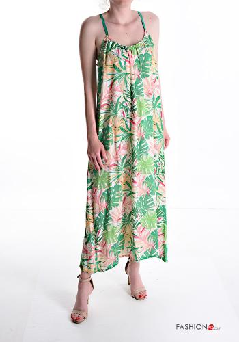 Vestido sin mangas largo Estampado Floral - ph 1