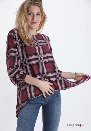 Tartan-Muster Bluse - ph 1