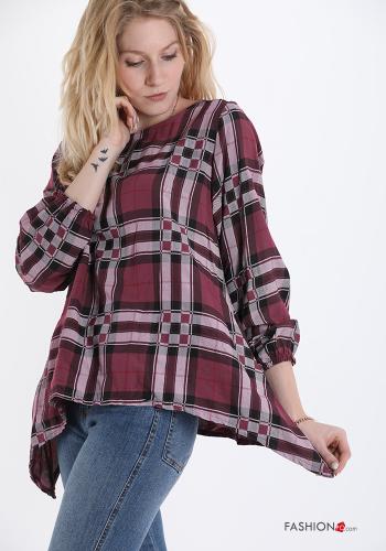 Tartan-Muster Bluse - ph 3