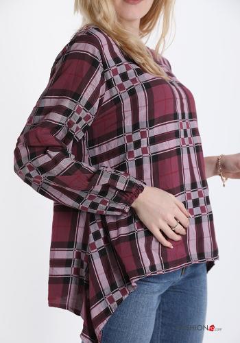 Tartan-Muster Bluse - ph 4