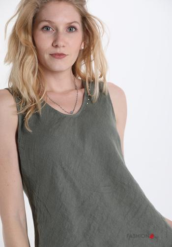 Top in Linen  with studs - ph 4