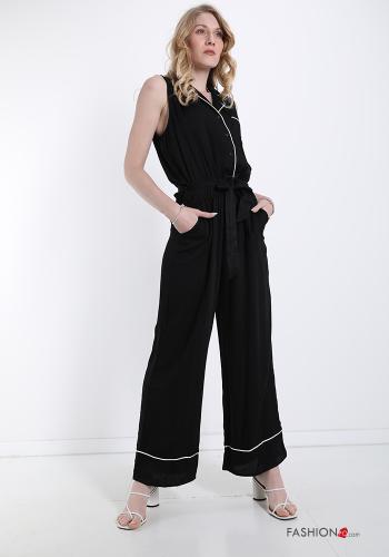 Jumpsuit with belt with pockets with buttons - ph 5