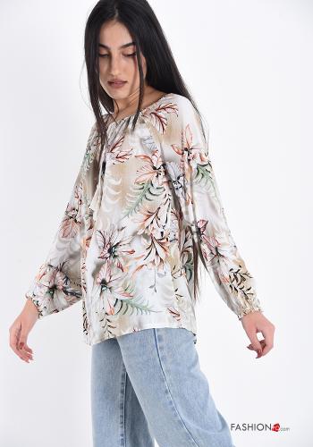 Floral Blouse with bow - ph 3