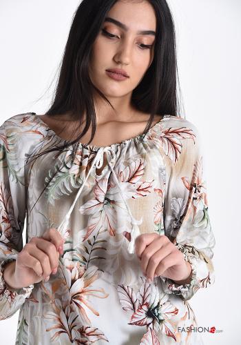 Floral Blouse with bow - ph 4