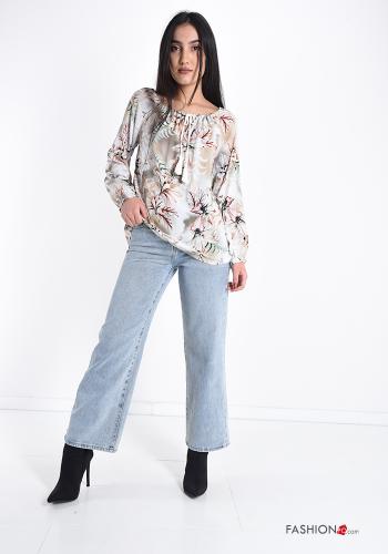 Floral Blouse with bow - ph 5