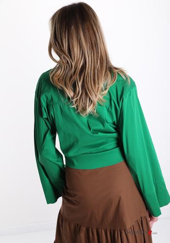 Shirt in Cotton  with pockets with bow - ph 2