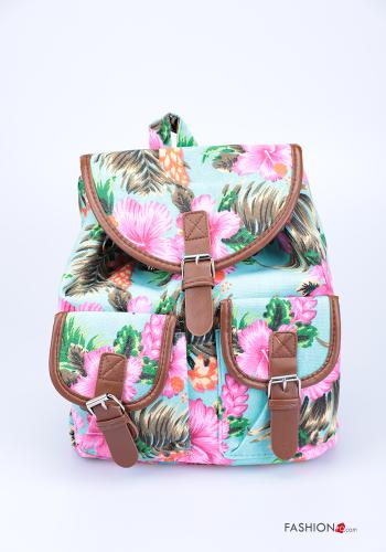 Sac à dos à Imprimé Floral avec poches - ph 1