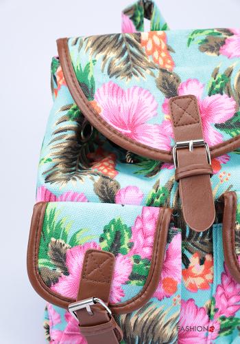 Sac à dos à Imprimé Floral avec poches - ph 4