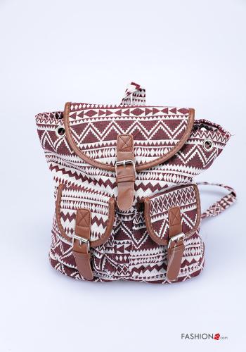 Geometric pattern Backpack with pockets - ph 1