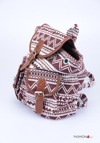 Geometric pattern Backpack with pockets - ph 2