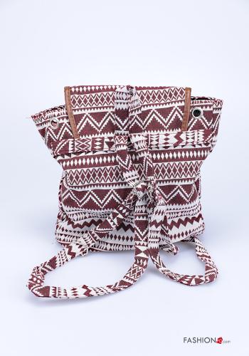 Geometric pattern Backpack with pockets - ph 3