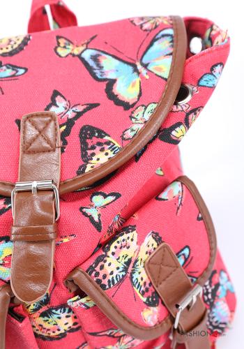 Tiere Muster Rucksack mit Taschen - ph 4