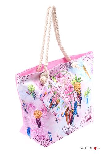 Mala de praia Padrão Estampado com fecho com porta chaves - ph 2