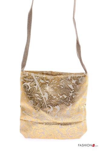 Bolso de Lino Diseño impreso con cremallera con bandolera - ph 1
