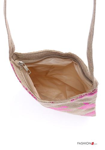 Bolso de Lino de playa Estampado animales con cremallera con bandolera - ph 5