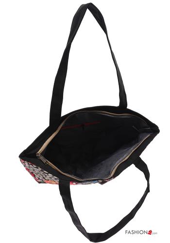 Shopper (Tote) Fantasia animali con zip - ph 5