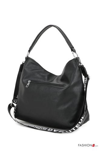 Lettering print faux leather Bag with zip - ph 2