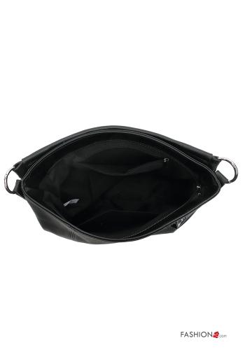 Lettering print faux leather Bag with zip - ph 3