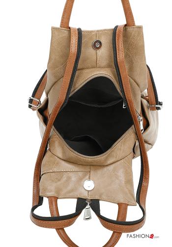 Zaino ecopelle multiuso con zip - ph 3