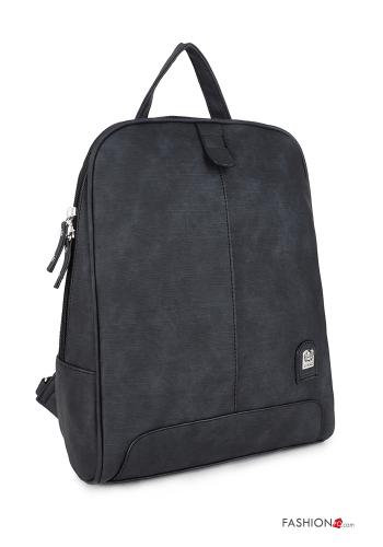 Sac à dos faux cuir avec fermeture éclair - ph 1