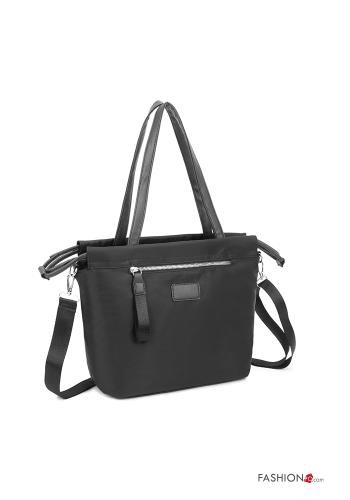 Shoulder bag with zip with shoulder strap