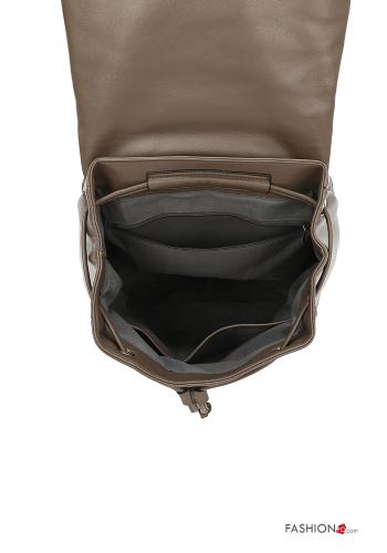Mochila imitación de cuero con cremallera - ph 3