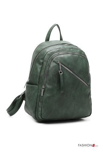 Mochila imitação de couro com fecho - ph 1
