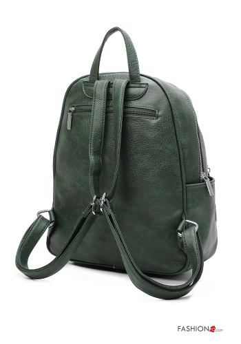 Mochila imitação de couro com fecho - ph 2