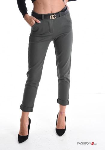 Pantalone skinny con cintura con tasche - ph 1