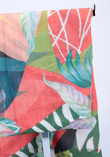 Patterned Scarf with fringe - ph 2