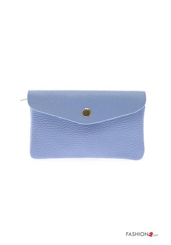 Genuine Leather Coin Purse with buttons with zip - ph 1