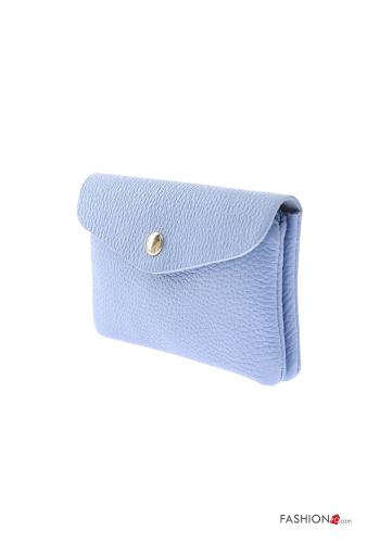 Genuine Leather Coin Purse with buttons with zip - ph 2