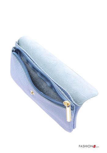Genuine Leather Coin Purse with buttons with zip - ph 4