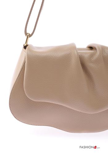 Borsa a spalla in Vera pelle con tracolla - ph 4