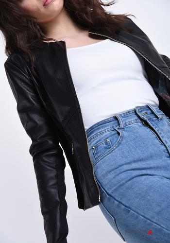 Veste en Cuir Véritable avec fermeture éclair - ph 4
