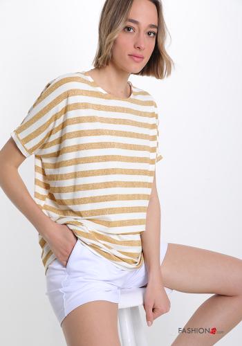 T-shirt lurex às riscas - ph 1