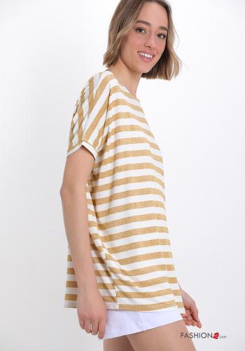 T-shirt lurex às riscas - ph 3