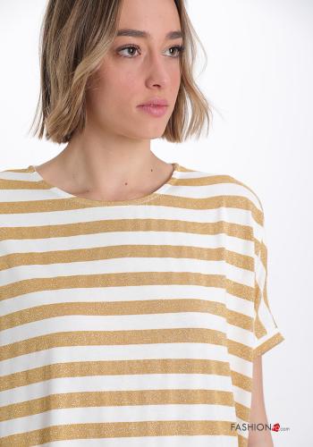 T-shirt lurex às riscas - ph 4